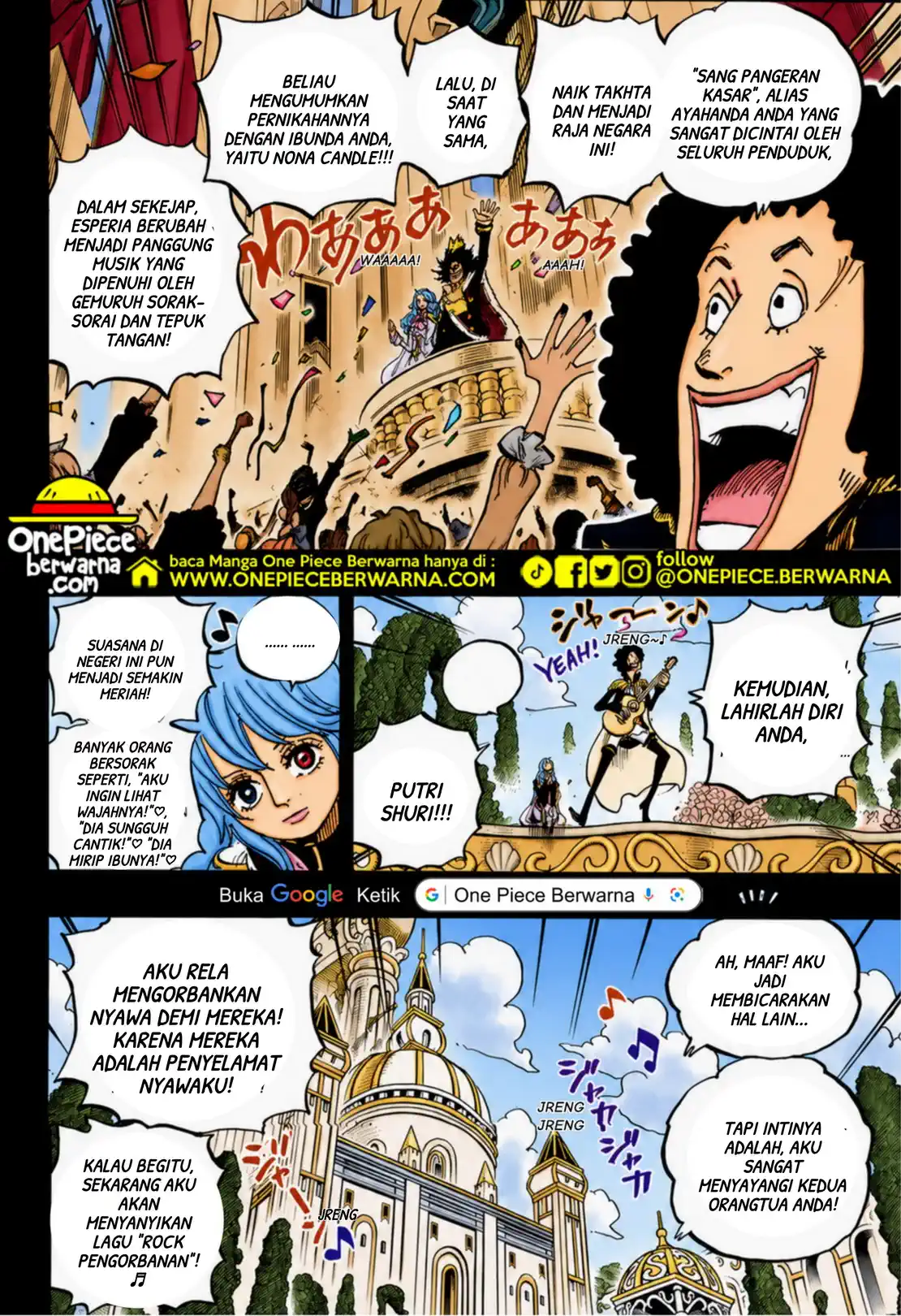 One Piece berwarna 1185 1186 1187 bahasa indonesia